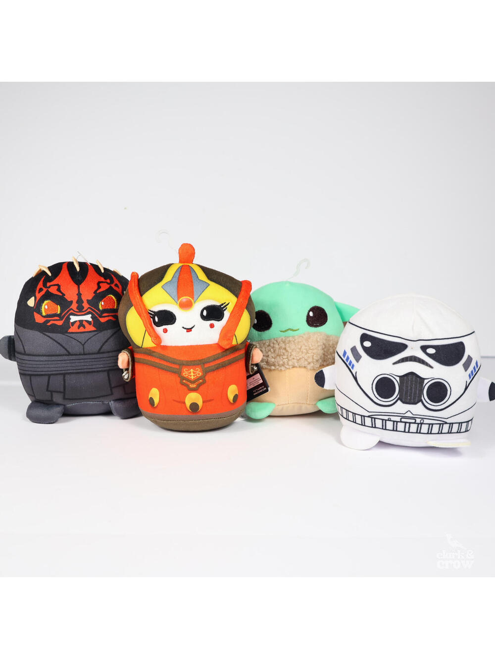 NWT Disney Star Wars Cutopia Plush Set Darth Maul, Amidala, Grogu, Stormtrooper